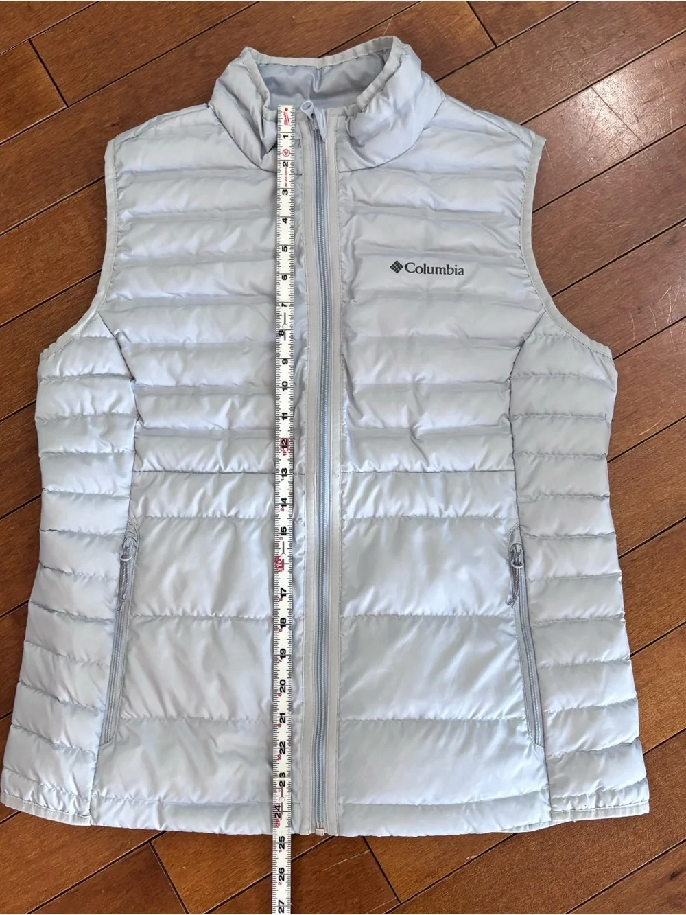 Columbia Light Blue Quilted Puffer Vest
